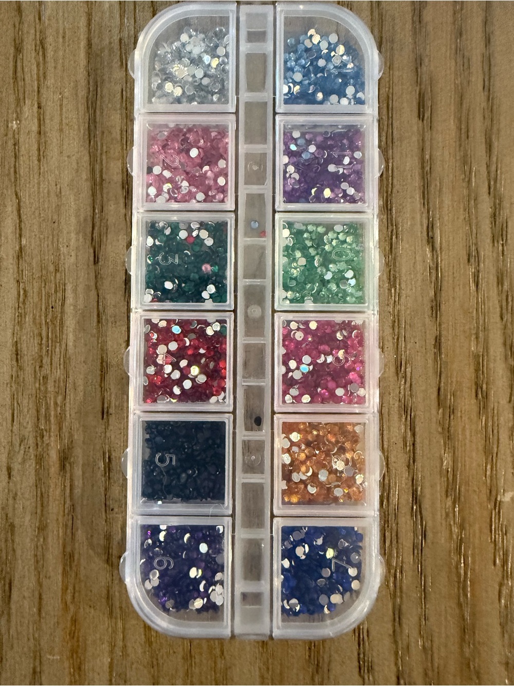 Multi-Color Nail Art Rhinestone Kit - Assorted Sparkle Gems